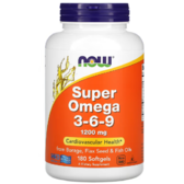 NOW Foods Super Omega 3-6-9 1200 mg 180 soft gel Супер Омега 3-6-9