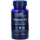 Life Extension Vitamins D and K with Sea-Iodine 60 Caps Вітамін Д і К з йодом