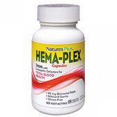 Natures Plus Hema-Plex 60 caps Комплекс для підтримки оптимального здоров'я крові