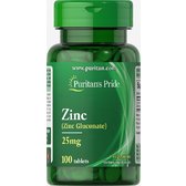 Puritan's Pride Zinc Gluconate 25mg 100tabs