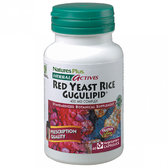 Natures Plus Herbal Actives Red Yeast Rice Gugulipid 60 caps Червоний дріжджовий рис + гуггулстерони