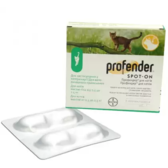 Краплі Bayer Profender від гельмінтів для котів 0.5-2.5 кг 2 х0.35 мл (4007221036708)