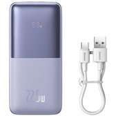 Зовнішній акумулятор Baseus Power Bank 20000mAh Bipow Pro Digital Display PD 22.5W Purple (PPBD030005)