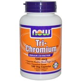 NOW Foods TRI-CHROMIUM 500 MCG + CINNAM 180 VCAPS Три-хромиум