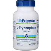 Life Extension L-Tryptophan, 500 mg, 90 Vegetarian Capsules (LEX-17229)