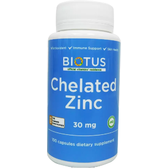 Biotus Chelated Zinc 30 mg хелатний цинк 100 капсул