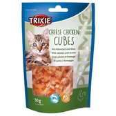 Ласощі для кішок Trixie Premio Cheese Chicken Cubes з куркою і сиром у вигляді кубиків 50 г (4011905427171)