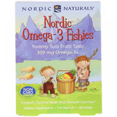 Nordic Naturals Nordic Omega-3 Fishies Yummy Tutti Frutti Taste 300 mg 36 Fishies Риб'ячий жир для дітей