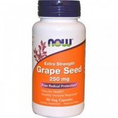 NOW Foods Grape Seed 250 mg 90 veg caps (Екстракт виноградних кісточок)