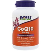 NOW Foods CoQ10 60 mg with Omega 3 Fish Oils 120 caps