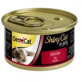 Вологий корм GimCat Shiny Cat для кішок Курка в желе 70 g 4002064413112)