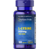 Puritan's Pride L-Lysine 500 mg 100 caps Л-лізин