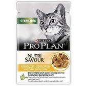 Вологий корм для котів Purina ProPlan Sterilised Nutrisavour Для стерилізованих з куркою 85 г (12457646)