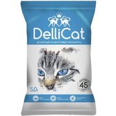 Наповнювач DelliCat Blue силікагелевий для котячого туалету з ароматом ментолу 5.0л/6 (SGL024)