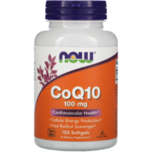 Now Foods CoQ10 With Vitamin E 100 mg Коензим Q10 і Вітамін Е 150 гелевих капсул