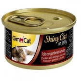 Вологий корм GimCat Shiny Cat для кішок курка, креветка і мальт 70 g (4002064413273)