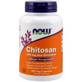 NOW Foods CHITOSAN 500 mg PLUS Сhromium 120 VCAPS Хітозан