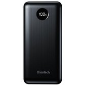 Зовнішній акумулятор Choetech Power Bank 20000mAh PD 45W Black (B653-CCBK)