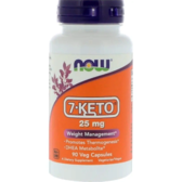 Now Foods 7-KETO 25 mg 7 кето Дегідроепіандростерон 90 веганських капсул