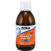 NOW Foods OMEGA-3 FISH OIL 200 ML (7 OZ) LEMON Омега-3 Риб'ячий жир