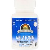 Source Naturals Melatonin, Peppermint Flavor, 1.0 mg, 100 Lozenges (SNS-00709)