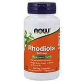 NOW Foods RHODIOLA 500 MG EXTRACT 3% 60 VCAPS Екстракт родіоли