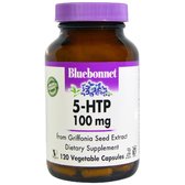 Bluebonnet Nutrition 5-HTP 100 mg, 120 Vegetable Capsules (BLB0053)