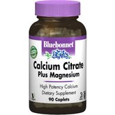 Bluebonnet Nutrition Calcium Citrate + Magnesium, 90 Caplets (BLB0716)