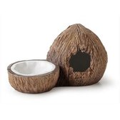 Печера з напувалкою Exo Terra Coconut Hide & Water Dish Кокос 21х12х11.5 см (015561231596)