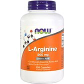 NOW Foods L-Arginine 500 mg Capsules 250 caps