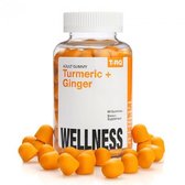 T-RQ Turmeric + Ginger Куркума та імбир зі смаком фруктів 60 жувальних цукерок