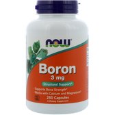 NOW Foods Boron 3 mg 250 caps (Бор)