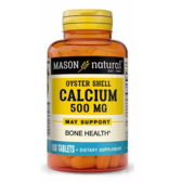 Mason Natural Calcium 500 mg Oyster Shell Кальцій з черепашки устриці 500 мг 100 таблеток