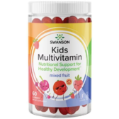 Swanson Kids Multivitamin Мультивітамінні жувальні цукерки для дітей 60 шт фруктовий мікс