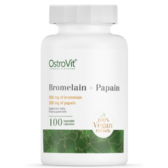 OstroVit Bromelain + Papain Бромелайн + Папаїн 100 капсул