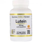 California Gold Nutrition Lutein with Zeaxanthin Лютеїн із зеаксантином 20 мг 120 капсул