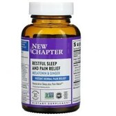 New Chapter Restful Sleep + Pain Relief Спокійний безболісний сон 30 вегетаріанських капсул