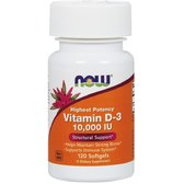 Now Foods Vitamin D-3 10,000 IU Softgels 120 caps