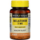 Mason Natural Melatonin 3 mg Мелатонін 60 таблеток