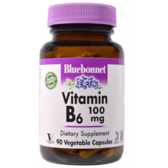 Bluebonnet Nutrition Vitamin B6 Вітамін B6 100 мг 90 вегетаріанських капсул