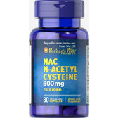 Puritan's Pride N-Acetyl Cysteine (NAC) 600 mg-30 Capsules