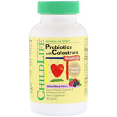 ChildLife, Probiotics with Colostrum, Mixed Berry Flavor, 90 Chewable Tablets (CDL11100)