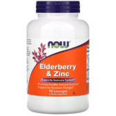 Now Foods Elderberry and Zinc Бузина та цинк 90 льодяників