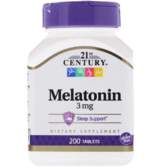 21st Century Health Care Melatonin 3 mg 200 tabs (CEN-22721)