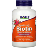 NOW Foods Biotin 10 mg (10,000 mcg) 120 veg caps Біотин