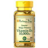 Puritan's Pride Vitamin D3 10,000 IU 100 caps (PTP-35872)