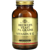 Solgar Brewer's Yeast 7 1/2 Grains with Vitamin B12 Пивні дріжджі 250 таблеток