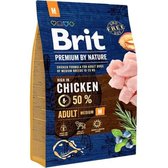 Сухий корм Brit Premium Dog Adult M для собак середніх порід 3 кг (8595602526352)