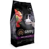 Сухий корм Savory Medium Breed rich in Fresh Turkey & Lamb 1 кг + ласощі індичка та курка (Savory_024560)