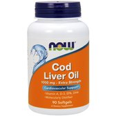 NOW Foods Cod Liver Oil Extra Strength 1,000 mg 90 caps